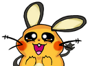 dedenneyay emote