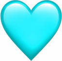cyan_heart Emote