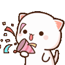KittenPartyPopper Emote