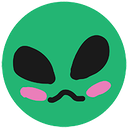 3alienblush emote
