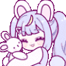 waifu_usagigirliegiveshug emote