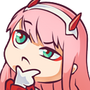 zerotwo_think emote