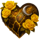 HeartGothYellow Emote