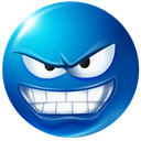 blue_SneakilySmiling Emote