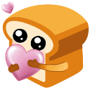 24448pinkheartbread emote