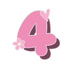 pinkfourheartflower4 Emote