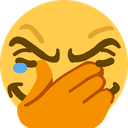 smug_crying_facepalm Emote