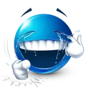 BlueInsaneLaugh Emote