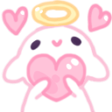 HeartBunAngell Emote