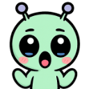1Shocked emote