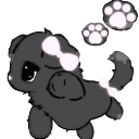 cute_black_puppy emote