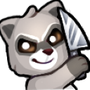 raccoonKnife128x128 emote