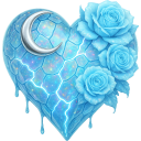 HeartGothCyan emote