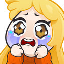 804600blondegirlcry emote
