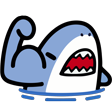 grinderflexingshark emote
