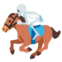 skeletonriding emote
