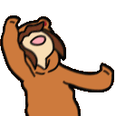 beargirlfreakout emote