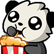 PandaPopcorn Emote