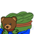PeepoTeddyHug emote