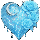 Lightblueheartgif emote