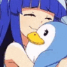 RikaCuddle emote