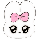 WhiteBunnyHappy emote