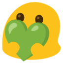 greenheartblob emote