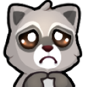 raccoonShy128x128 emote