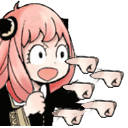 SXFAnyaOraOraOra emote