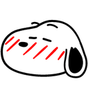 snoopy_blush emote