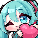waifuMikuHeart emote
