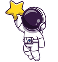 3Astronaut_holding_star emote