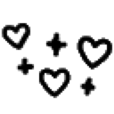 3blackhearts emote