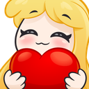 484998blondegirlheart emote