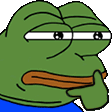 Pepethinking emote