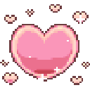 21759pinkshinyhearts emote