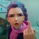 RumiMiddleFinger emote